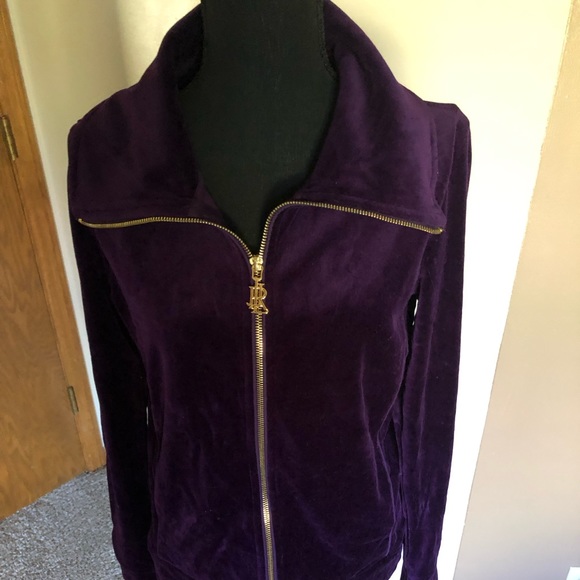 Ralph Lauren velour zip up jacket. - Picture 2 of 6
